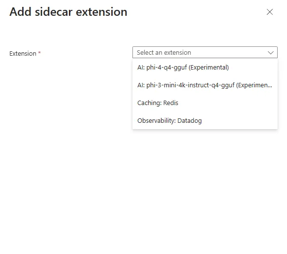 Azure Portal Sidecar Extension