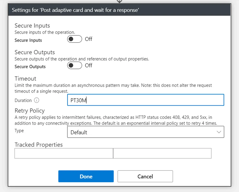 Screenshot of Azure Website showing the timeout settings